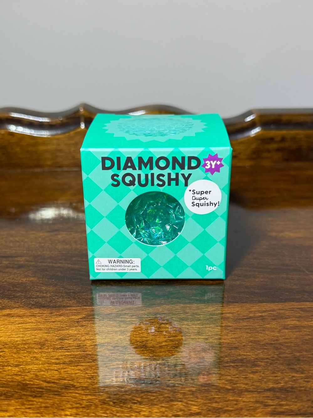 J’ADORE diamond squishy - green/teal color